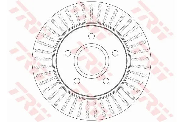 Disc frana, Dodge, Fiat, Chrysler Journey, Freemont, Grand Voyager, Journey Van, Ø302 mm, TRW DF6253S