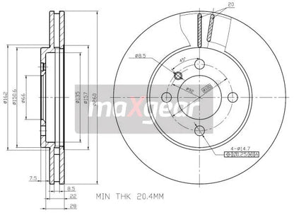 Disc Frana Maxgear - 19-0691