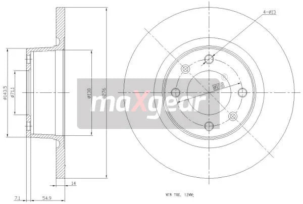 Disc Frana Maxgear - 19-0833