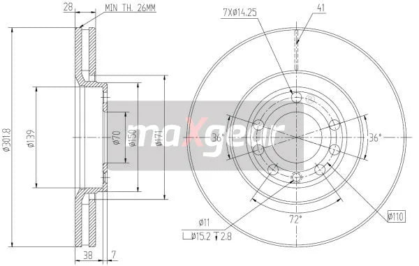 Disc Frana Maxgear - 19-1832