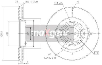 Disc Frana Maxgear - 19-1832