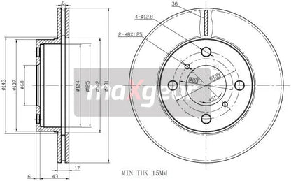 Disc frana Maxgear pentru Suzuki - 192327