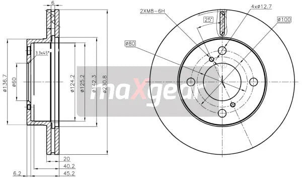 Disc Frana Maxgear - 19-3346