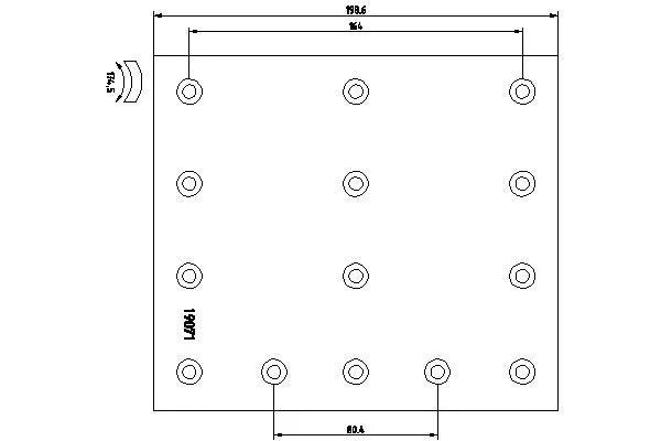 Tamburi Frana Textar 130 mm 285 mm - 1907102