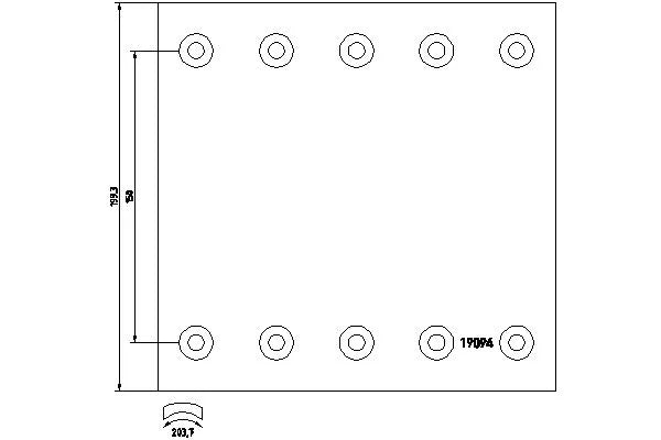 Tamburi Frana Textar pentru Daf Sb - 1909437