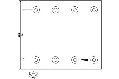 Tamburi Frana Textar 9.00 kg - 1928308