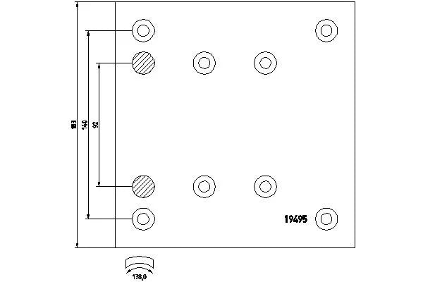 Placute Frana Textar 7.30 kg - 1949502