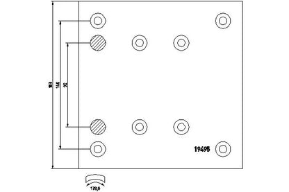 Placute Frana Textar 7.30 kg - 1949502