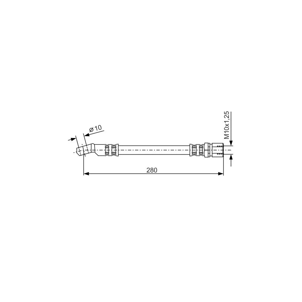 Furtun Frana Bosch pentru Fiat 126 - 1987476238