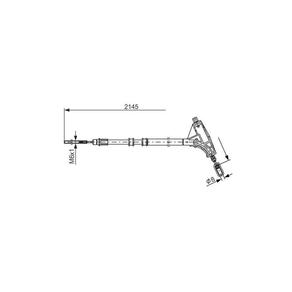 Cablu Frana Bosch pentru Peugeot 607 - 1987477592