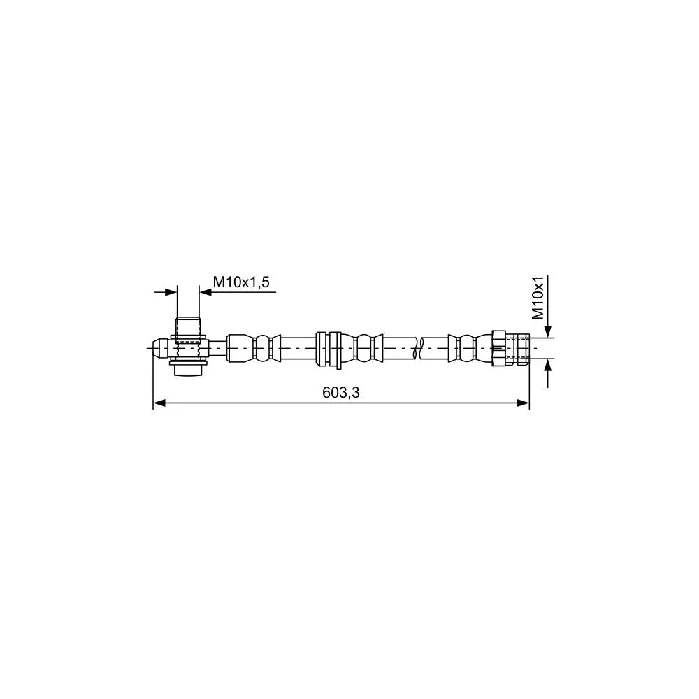 Furtun Frana Bosch pentru Audi Q3, Volkswagen Tiguan - 1 987 481 742