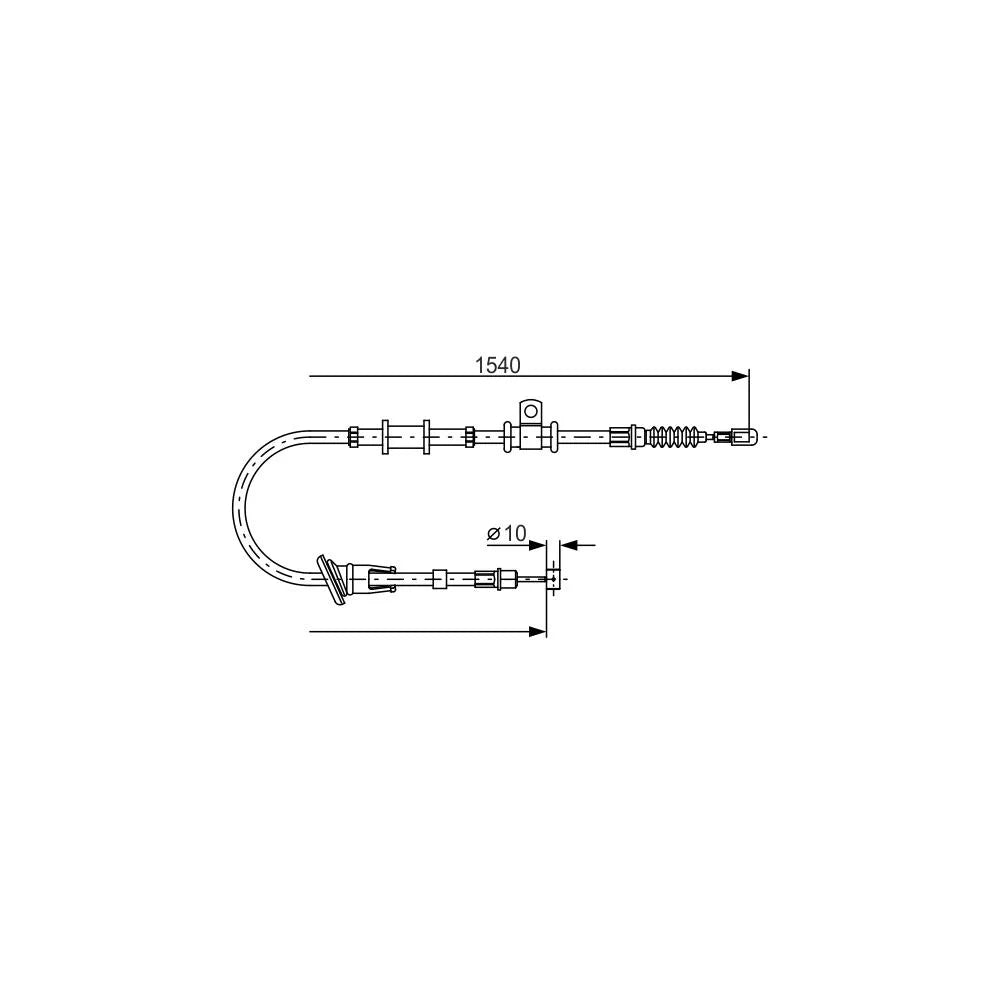 Cablu Frana Bosch pentru Mitsubishi Space Star - 1987482065