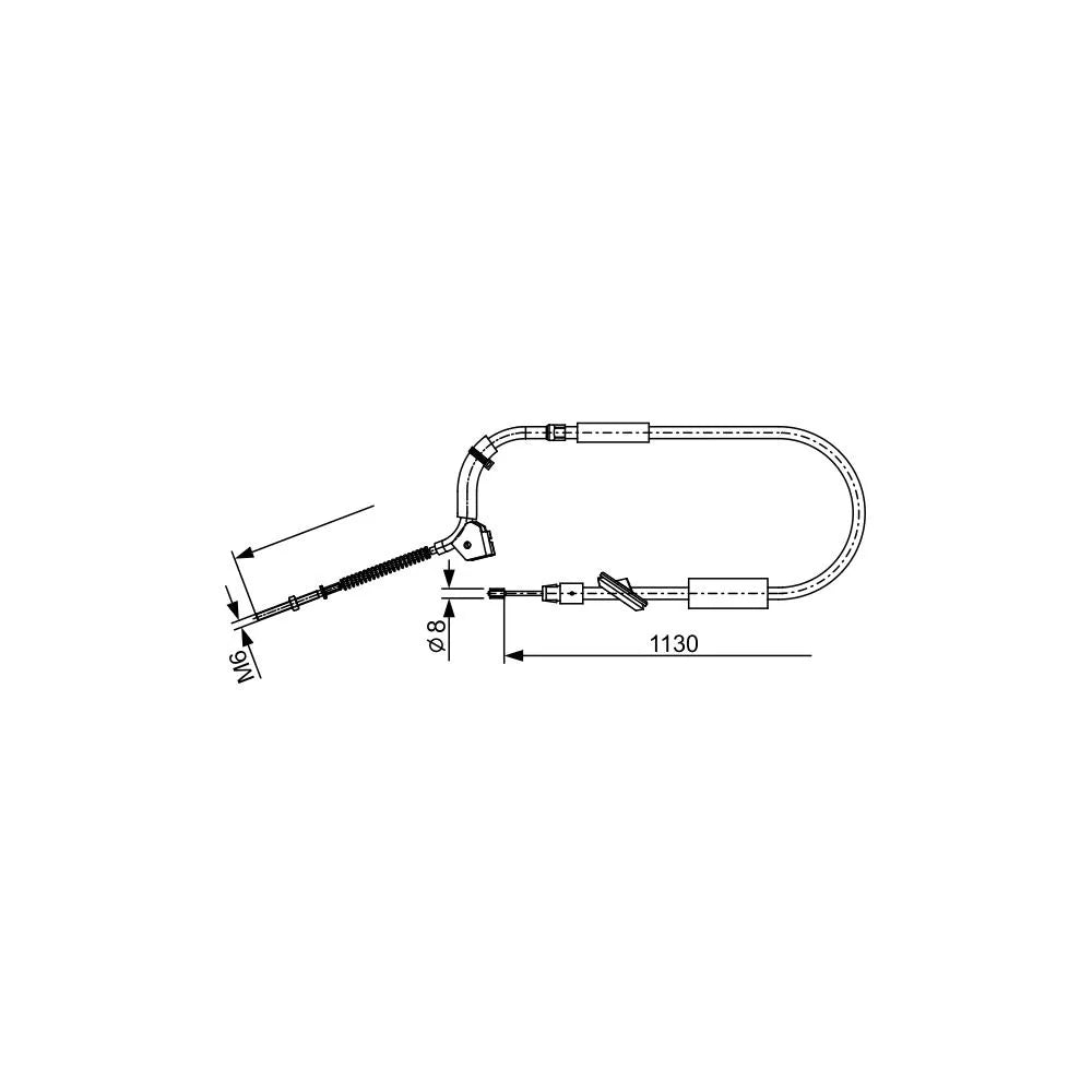Cablu, Frana De Parcare Bosch - 1987482490