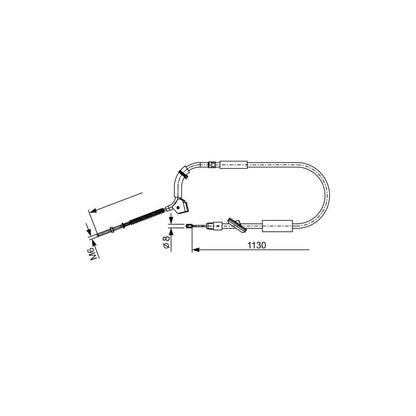 Cablu, Frana De Parcare Bosch - 1987482490