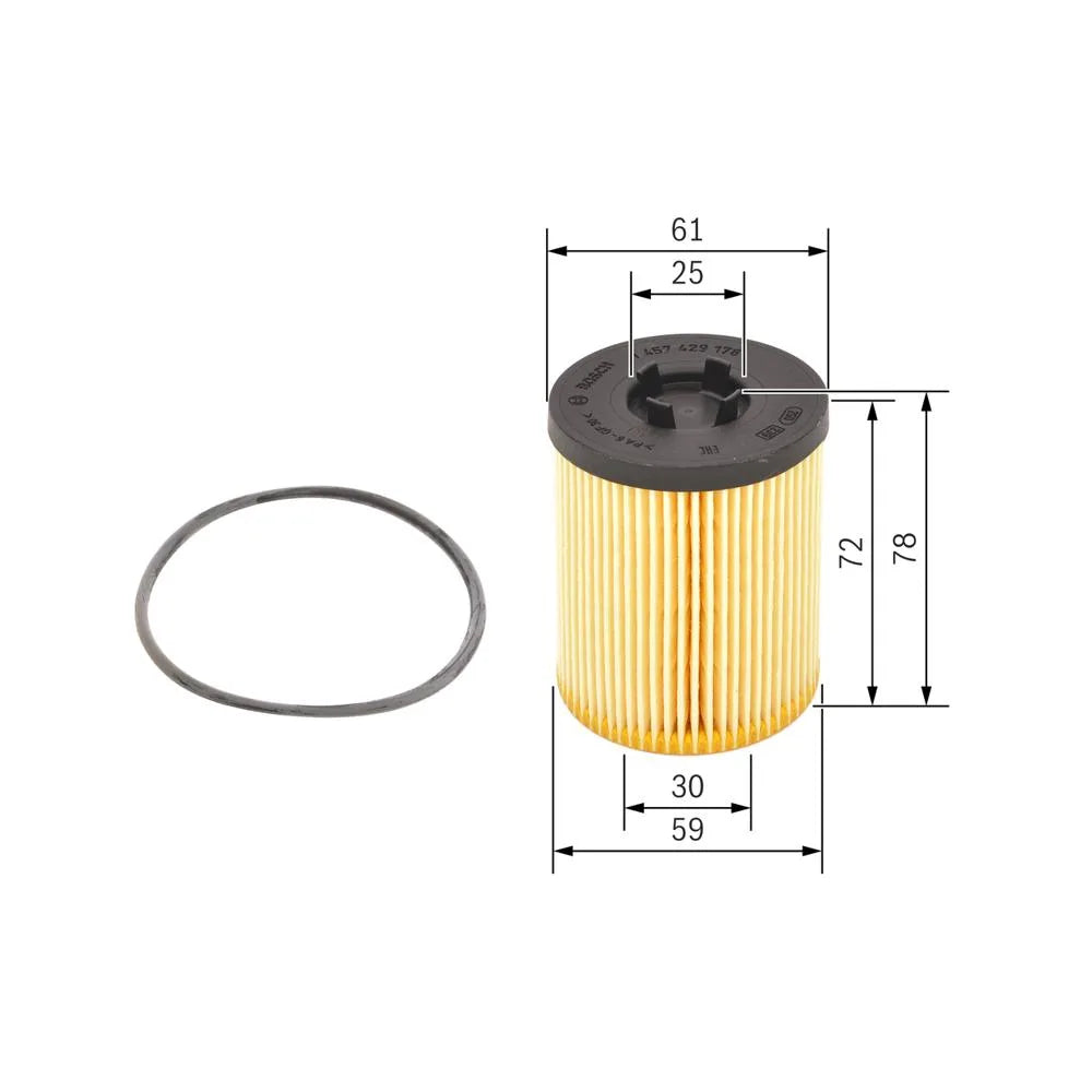 Filtru Ulei Bosch pentru Opel Astra/Corsa/Omega B/Signum/Sintra, Opel Astra G - 1457429178