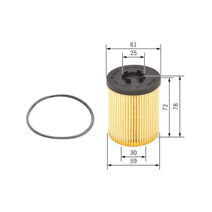 Filtru Ulei Bosch pentru Opel Astra/Corsa/Omega B/Signum/Sintra, Opel Astra G - 1457429178