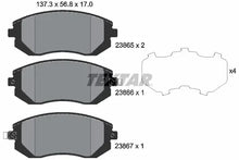 Set placute frana, frana disc Textar pentru Subaru - 2386501