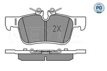 Set placute frana disc, Volvo, 143x90x80 mm, Meyle 0252256816PD