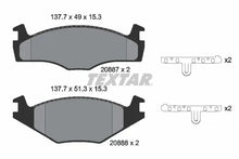 Set placute frana disc, SEAT, Textar 2088707