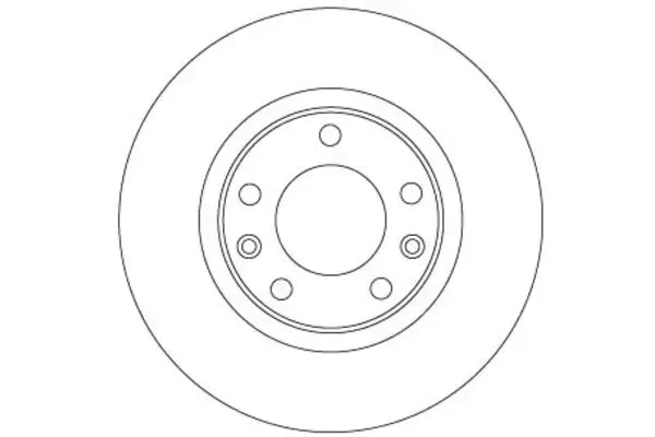 Disc frana, Citroen, Opel, Peugeot, Ø268 mm, TRW DF6656