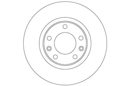 Disc frana, Citroen, Opel, Peugeot, Ø268 mm, TRW DF6656