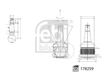 Articulatie sarcina/ghidare Febi Bilstein pentru Nissan - FE178259