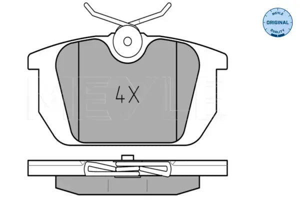 Set placute frana disc, Alfa Romeo, Fiat, Lancia, 113x83x74 mm, Meyle 0252110314