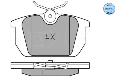 Set placute frana disc, Alfa Romeo, Fiat, Lancia, 113x83x74 mm, Meyle 0252110314