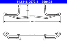 Arc etrier frana, Volvo, Saab, Citroen, Fiat, Peugeot, Jaguar, Ford, Lancia S70, V70, 9000 Hatchback, 9000, 153x60x24 mm, TRW 11811600731