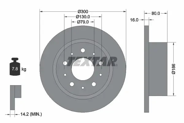 Disc frana Textar - 92157600