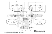 Set placute frana, frana disc Blue-Print pentru Mercedes-Benz - ADBP420092