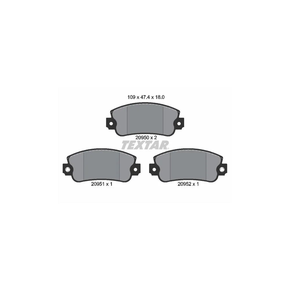 Placute Frana Textar - 2095006