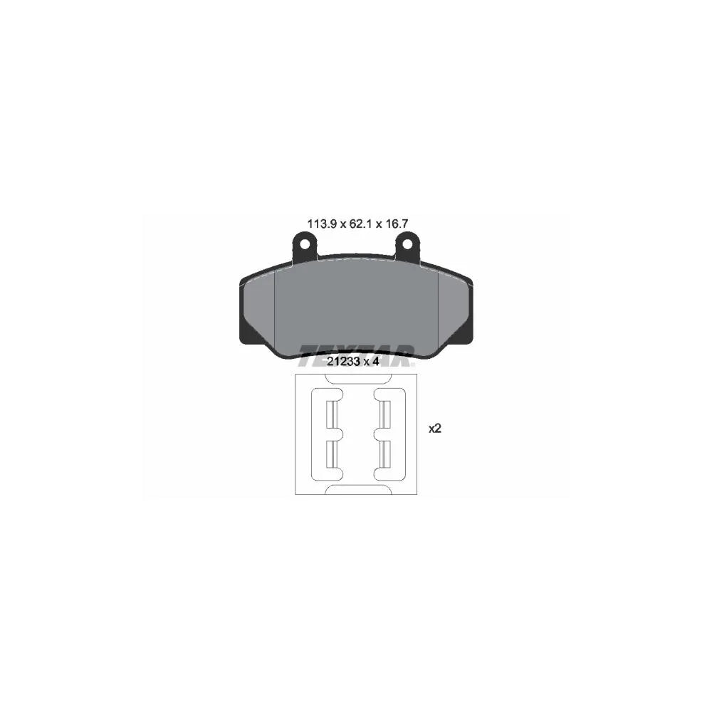 Set Placute Frana, Frana Disc Textar pentru Umm Alter, Volvo 740/760/780/940 - 2123302