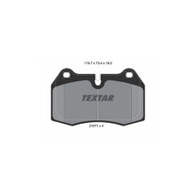 Set placute frana, frana disc Textar - 2147102