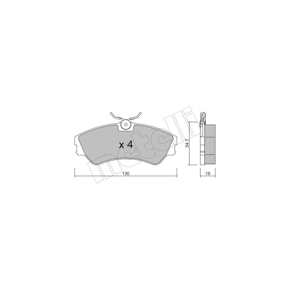 Placute Frana METELLI - 22-0162-0
