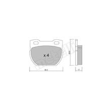 Placute Frana Metelli - 22-0354-1