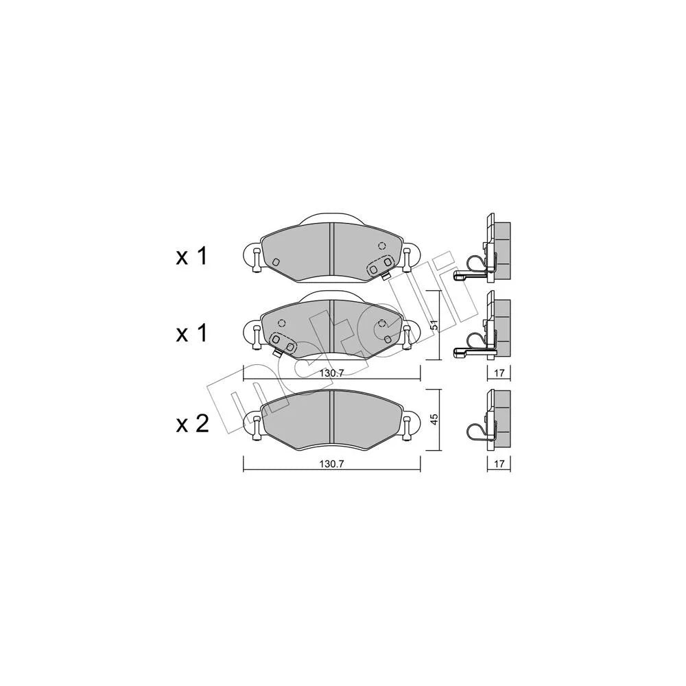 Placute Frana METELLI - 22-0421-0