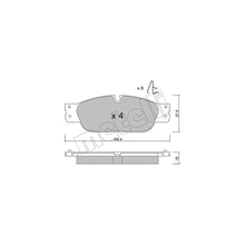 Placute Frana METELLI - 22-1189-0