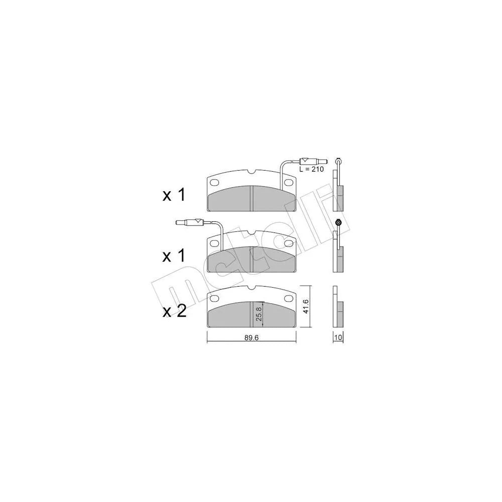 Placute Frana Metelli - 22-1231-0