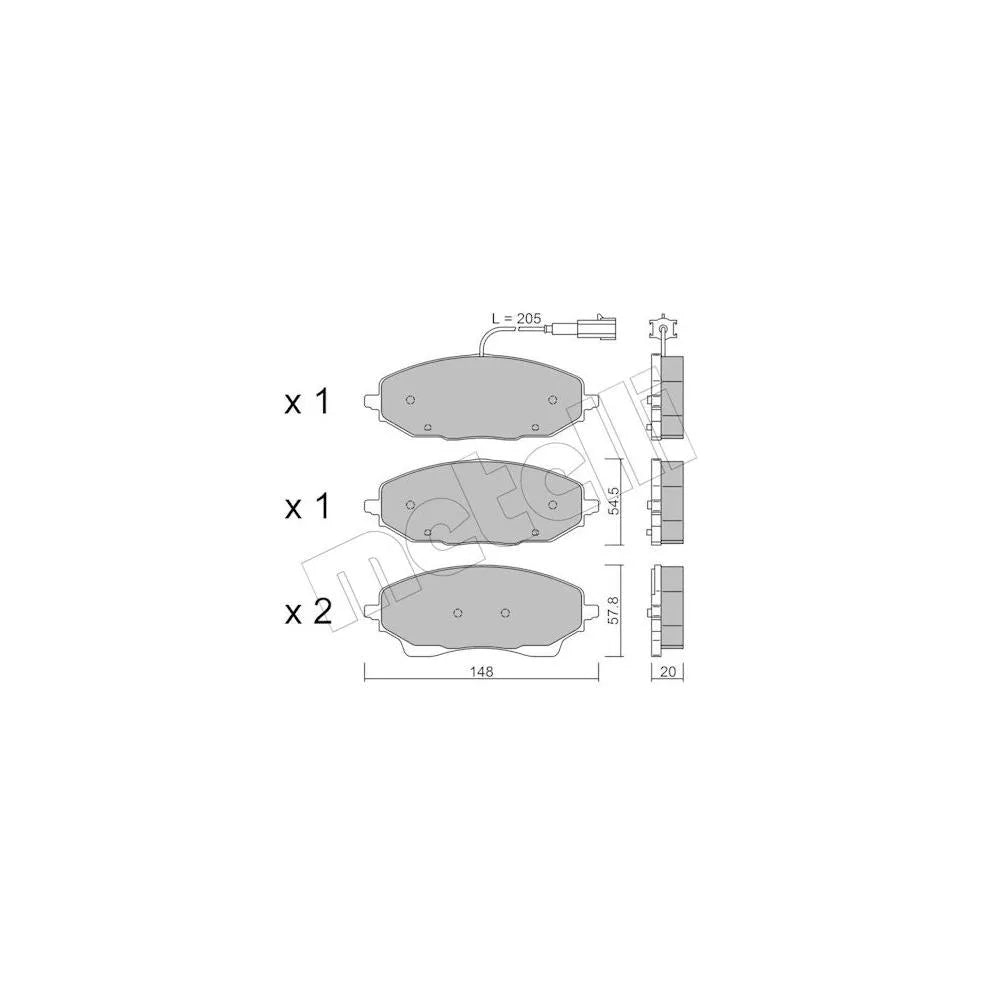 Placute Frana METELLI - 22-1378-0