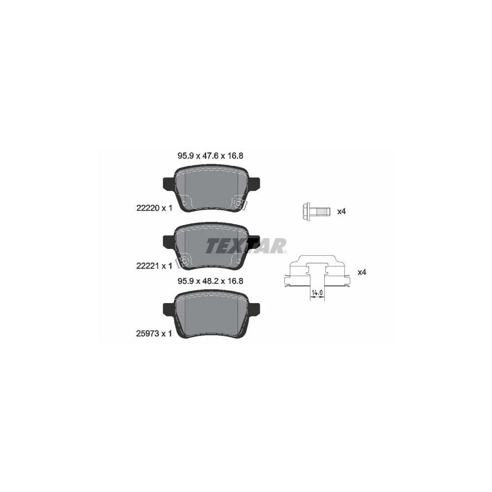 Set Placute Frana, Frana Disc TEX - 2222001