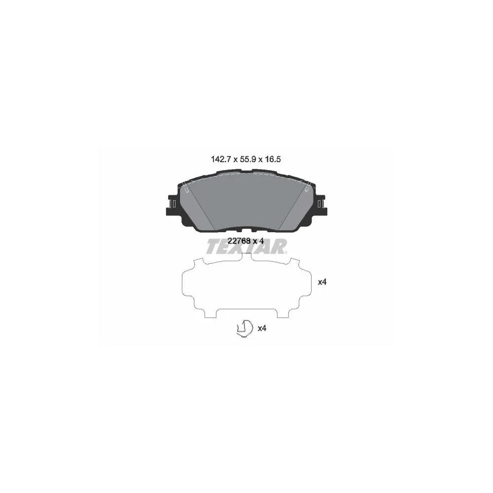 Set Placute Frana, Frana Disc Textar - 2276801