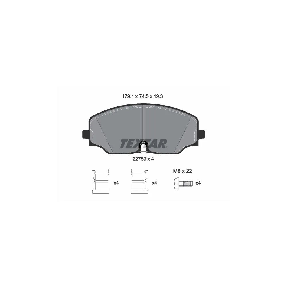 Set Placute Frana, Frana Disc Textar pentru Volkswagen Atlas - 2276901