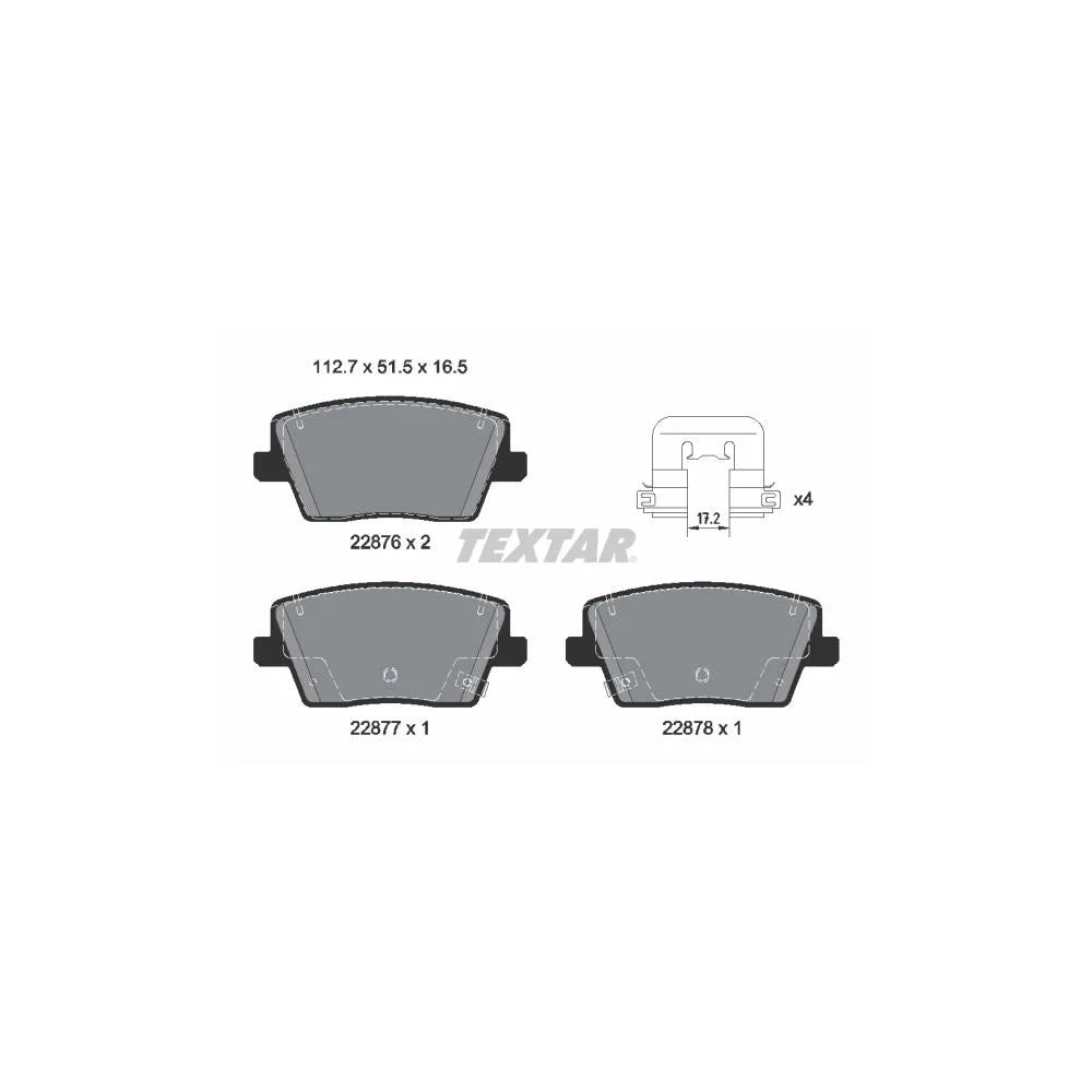 Set Placute Frana, Frana Disc Textar pentru Hyundai I30 - 2287601