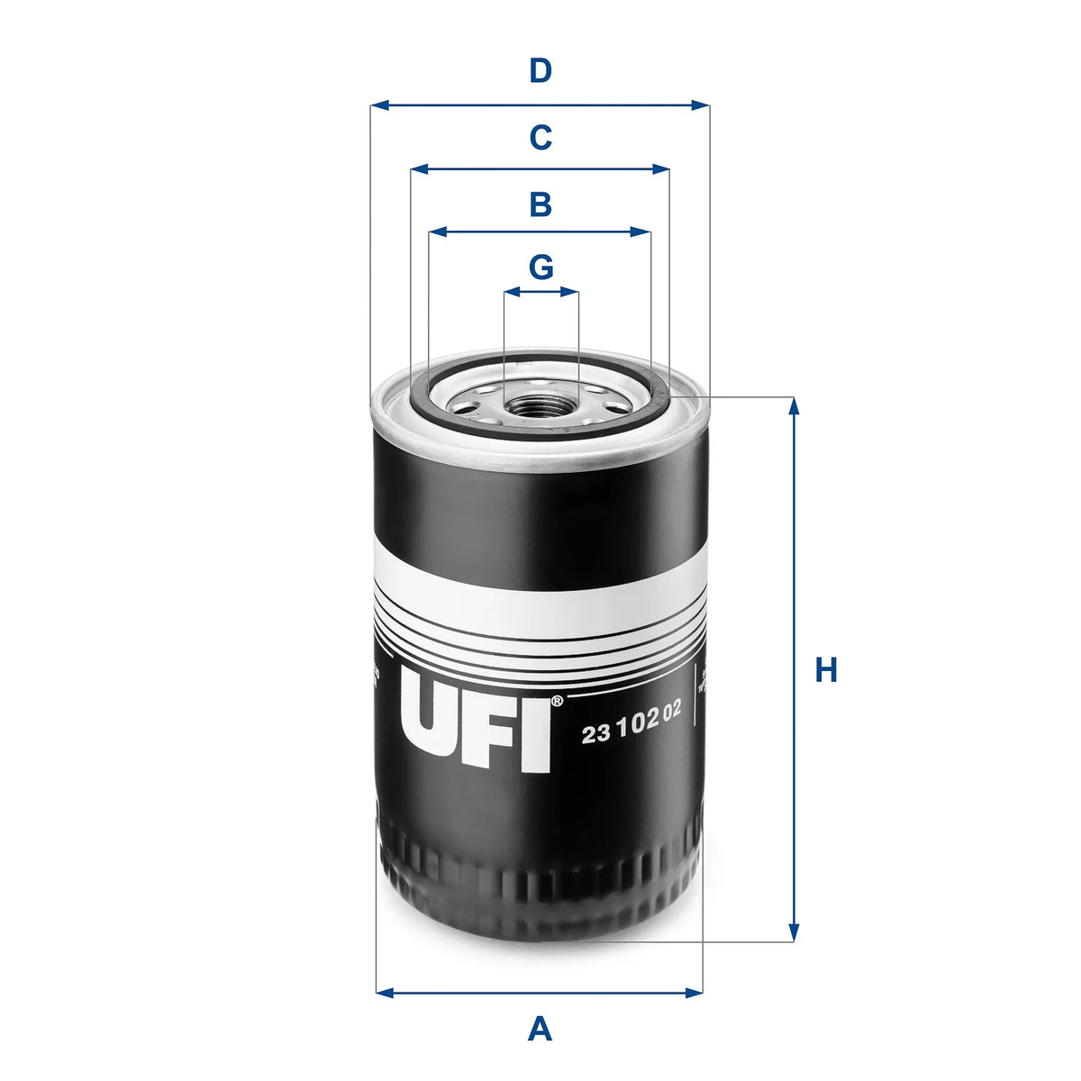 Filtru Ulei UFI 0.58 kg - 23.102.02