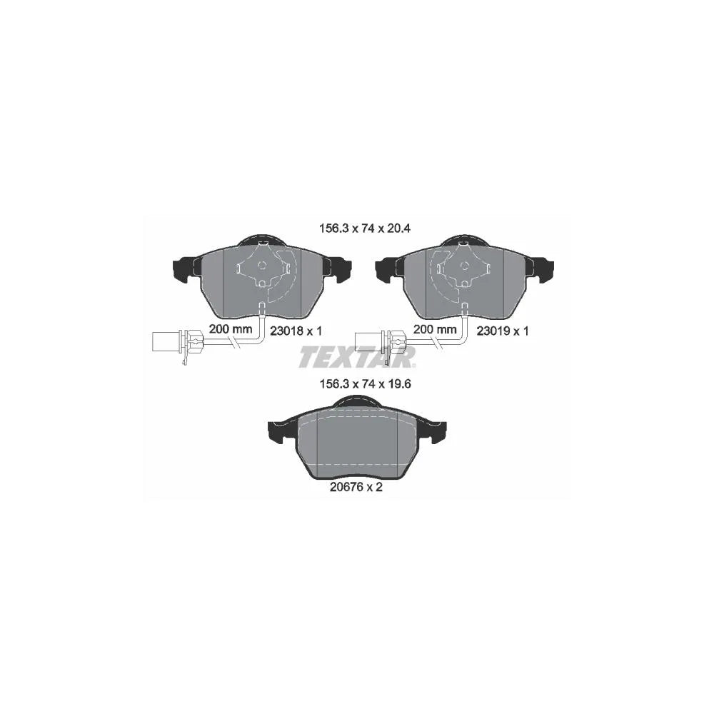 Set Placute Frana, Frana Disc Textar - 2301802