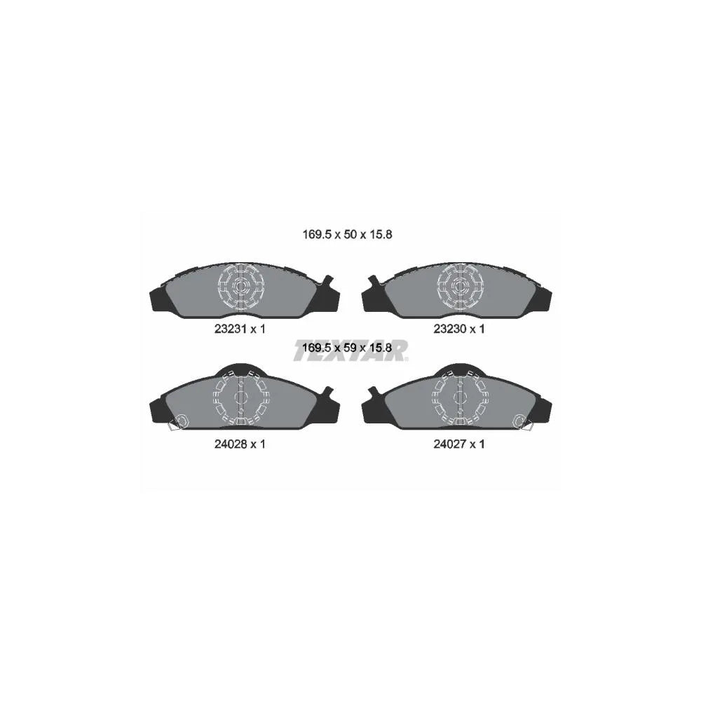 Placute Frana Textar pentru Daewoo Korando/Musso, Ssangyong Korando/Musso/Musso Sports - 2323101