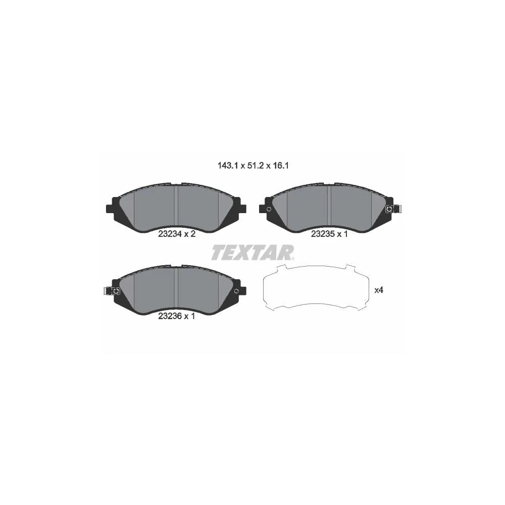 Set Placute Frana, Frana Disc TEX - 2323401