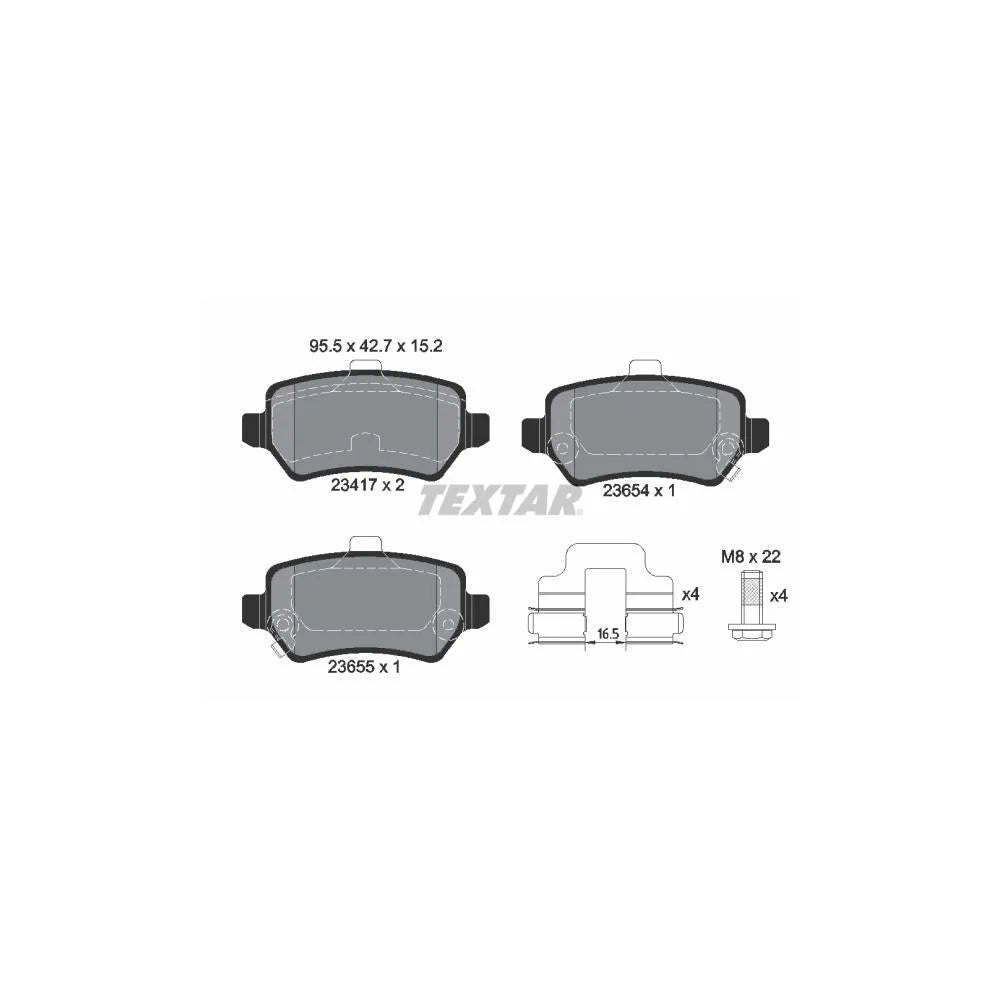 Set Placute Frana, Frana Disc Textar - 2341703