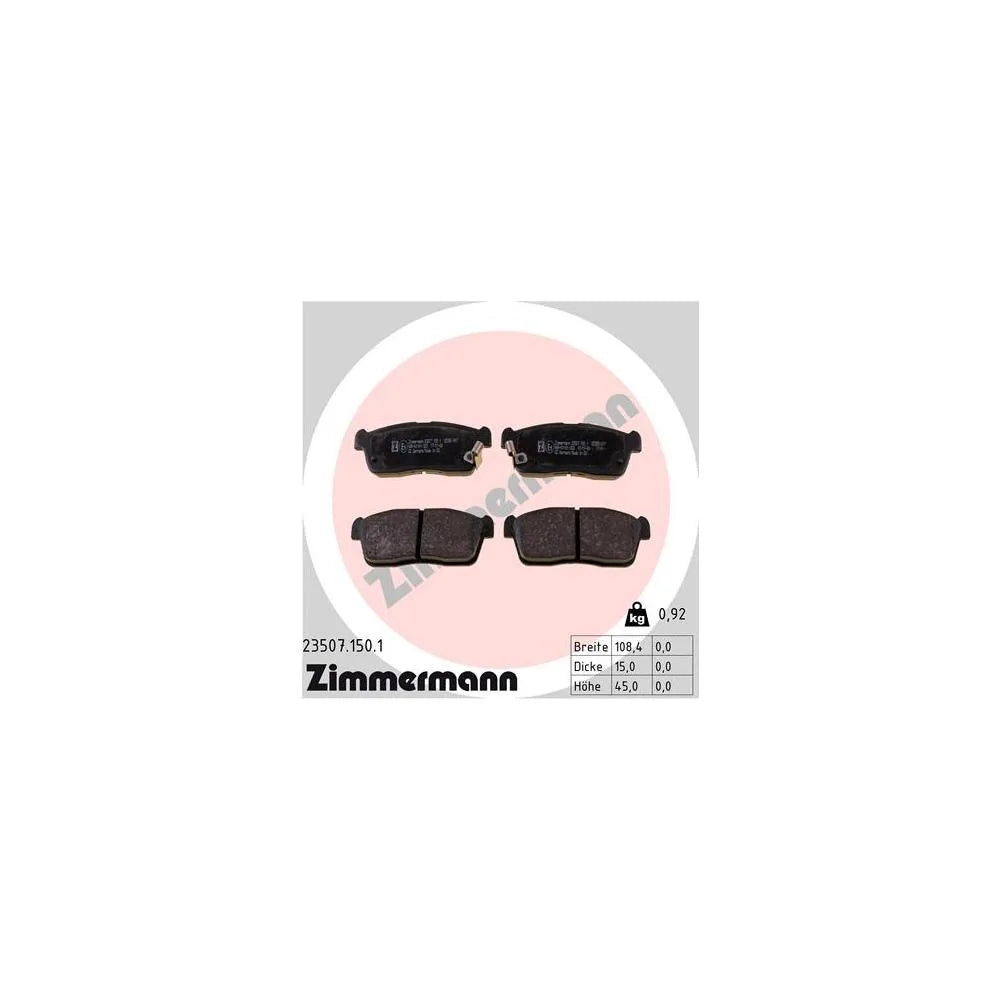 Placute Frana ZIMMERMANN - 23507.150.1